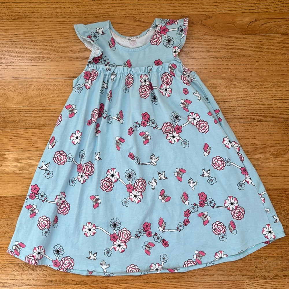 Art & Eden Girl's Organic Cotton Printed Dress 6X